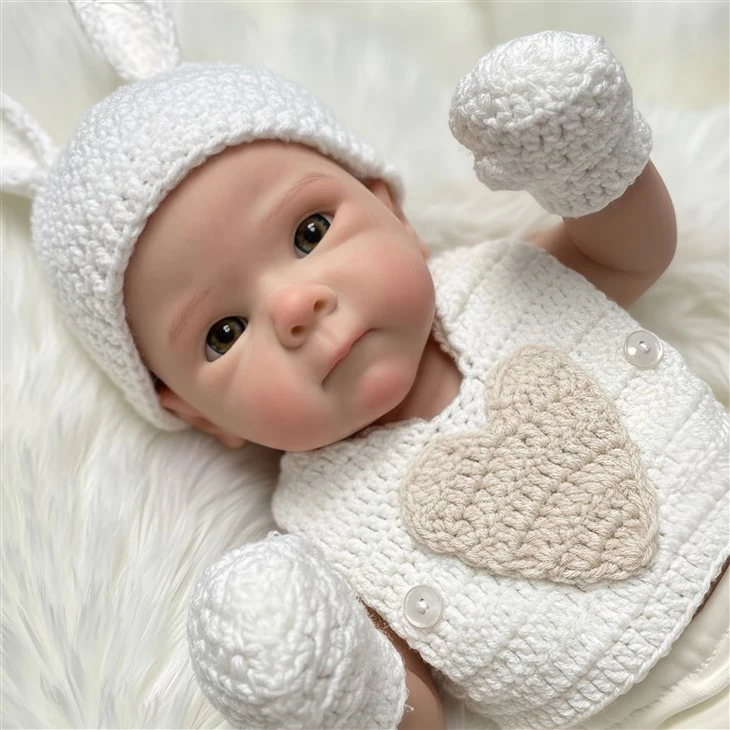 12‑inch Platinum Silicone Reborn Baby Doll